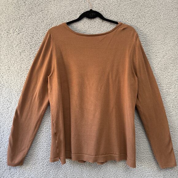 Camaieu France Womens Top Brown Cardigan Long Sleeve Button Size S (UK 3) - Picture 9 of 9